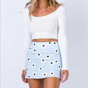 Princess Polly • Shelly blue mini skirt